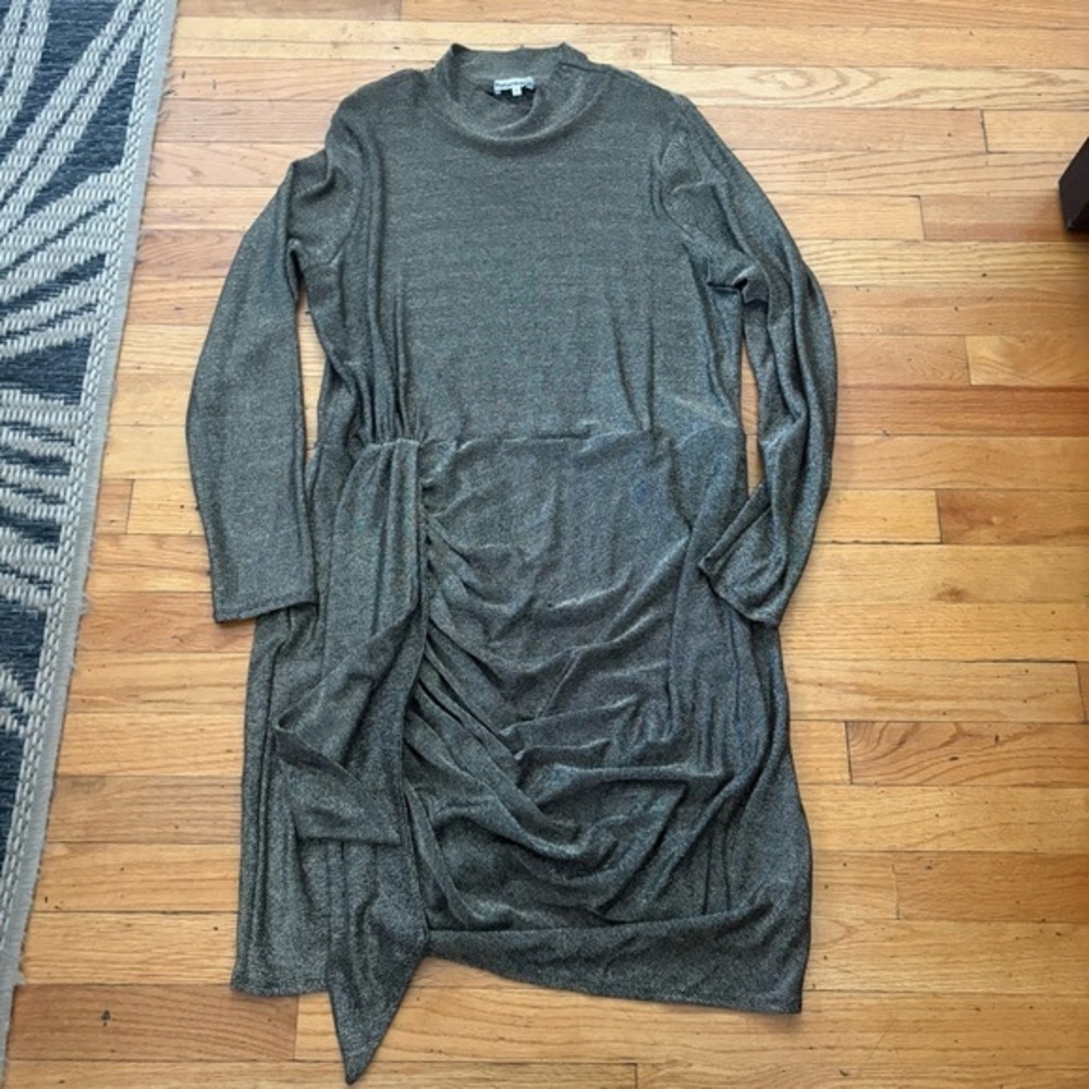 Reformation Bronze Gold Metallic Dress Size 2X
